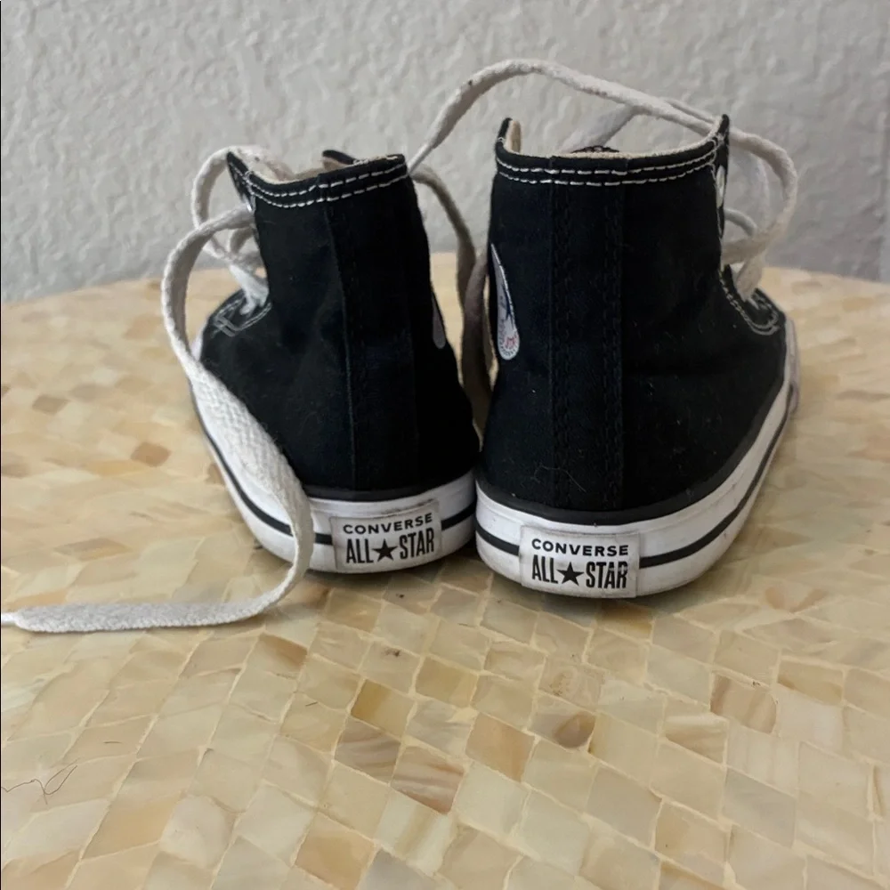 Converse Kids Black and White High-Top Sneakers
